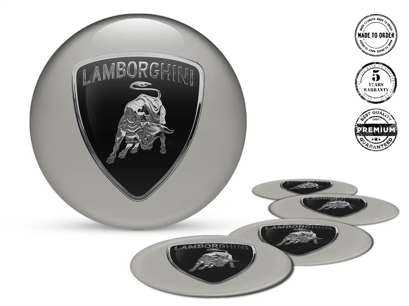 Lamborghini Édition Emblèmes Bombés Insignes Roues Élégants